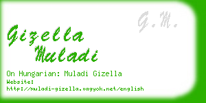 gizella muladi business card